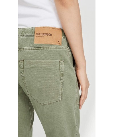 Women's Shabbies Drawstring Boyfriend Jeans Super Khaki $65.14 Jeans