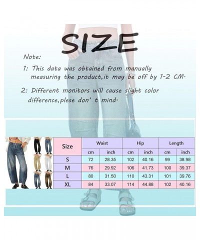 Wide Leg Barrel Jeans for Women,Women's Baggy Boyfriend Jeans Vintage Mid Rise Barrel Denim Ankle Pants with Pockets Z2-light...