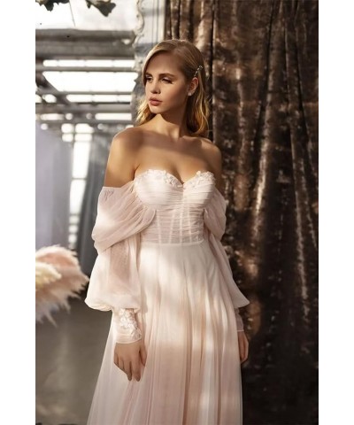 Women's Tulle Long Prom Dress Puffy Sleeve 2023 Off Shoulder Sweetheart Vintage Evening Party Gowns Peacock $32.40 Dresses