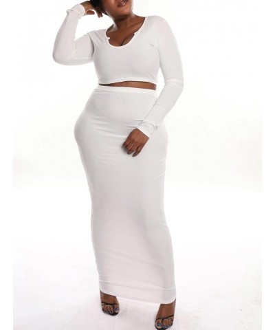 Women Sexy Two Piece Outfits Deep V Neck Dress Ottoman Rib Long Sleeve Casual Bodycon Long Dresses Club Party Beach White $20...