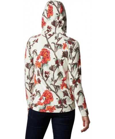 Women's Ali Peak Hooded Fleece Chalk Botanica Print $29.35 Jackets