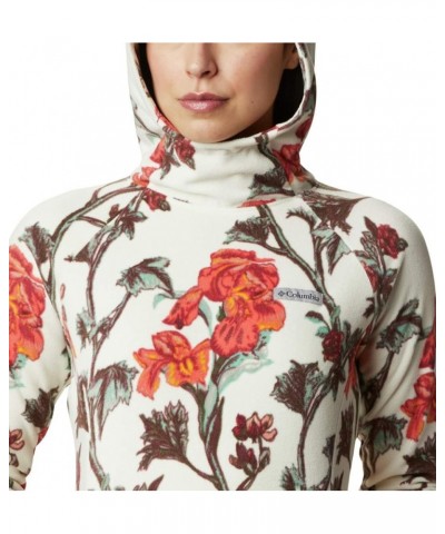 Women's Ali Peak Hooded Fleece Chalk Botanica Print $29.35 Jackets