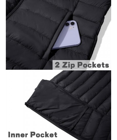 Women's Water Resistant Lightweight Puffer Hoodie Jacket Winter Casual Coats Navy $26.39 Jackets