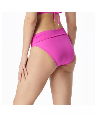 Impulse Rollover Bikini Bottom — Side Shirred Low Rise or High Waisted Swim Bottom Pink Tropics $18.36 Swimsuits