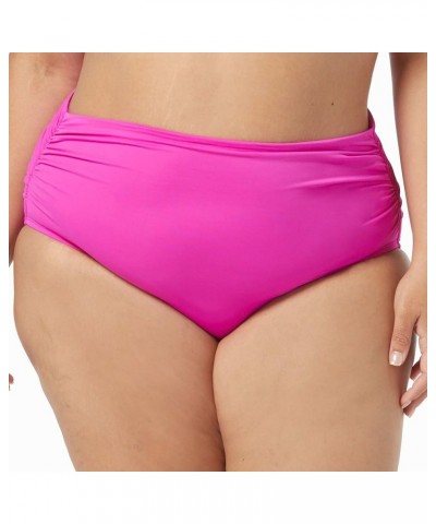 Impulse Rollover Bikini Bottom — Side Shirred Low Rise or High Waisted Swim Bottom Pink Tropics $18.36 Swimsuits