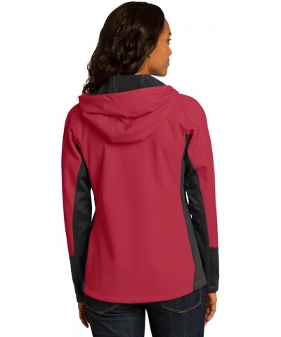 Ladies Vertical Hooded Soft Shell Jacket. L319 Rich Red/ Black $19.23 Jackets