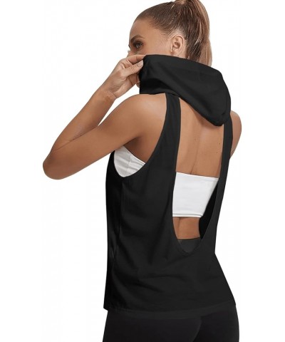 Women's Workout Yoga Tops Sheer Mesh Gym Exercise Shirts Flowy Tank Top Pure Black $11.88 Activewear