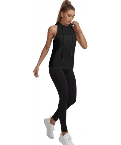 Women's Workout Yoga Tops Sheer Mesh Gym Exercise Shirts Flowy Tank Top Pure Black $11.88 Activewear