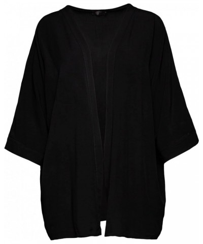 Women's Lightweight Open Cardigan Black $10.01 Sweaters