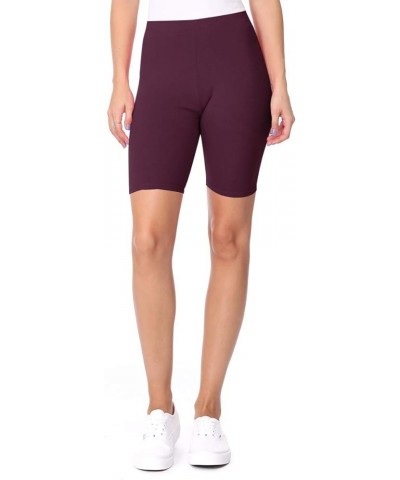 Women's Activewear Workout Cycling Yoga Running Biker Shorts Hpa00462 Plum $11.57 Activewear