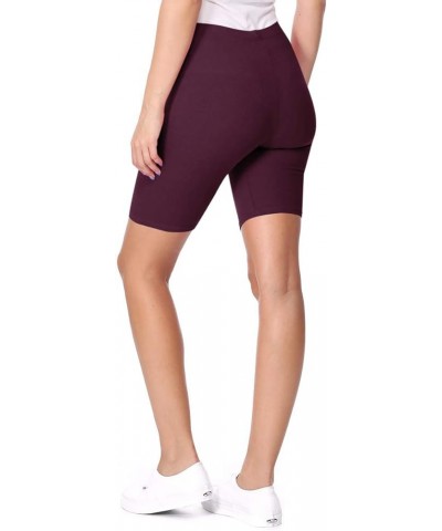 Women's Activewear Workout Cycling Yoga Running Biker Shorts Hpa00462 Plum $11.57 Activewear