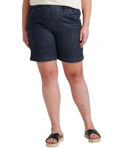 Women's Plus Size Maddie Pull-on 8-inch Short Adriatic Blue $9.01 Shorts