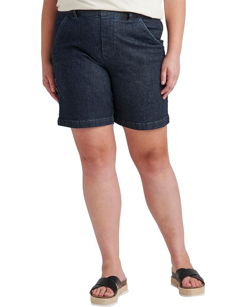 Women's Plus Size Maddie Pull-on 8-inch Short Adriatic Blue $9.01 Shorts