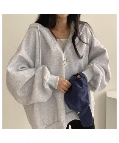 Womens Hoodie Casual Warm Long-Sleeves Printed Top Sweatshirt Oversize Drawstring Loose Hoodies Pullover Grey $16.42 Hoodies ...