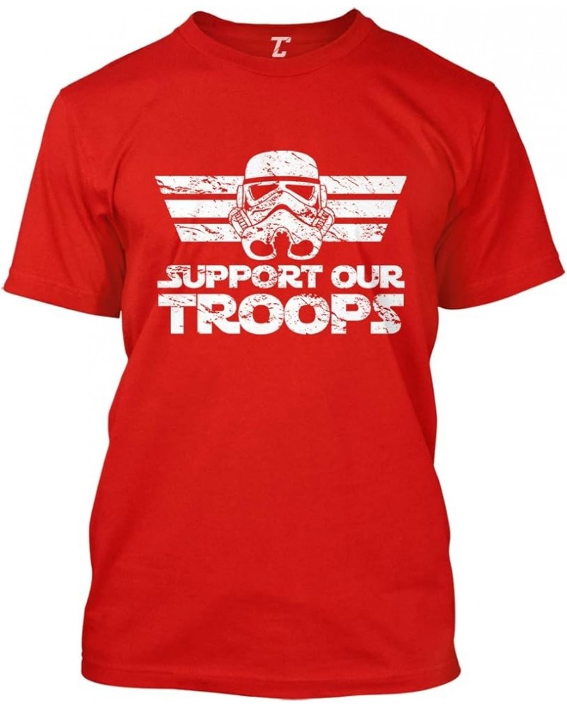 Support Our Troops - Star Soldier Men's T-Shirt Red $12.72 T-Shirts