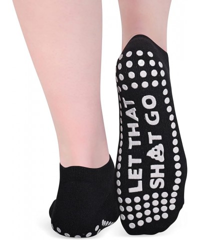 Sticky Grip Socks for Barre, Pilates, Lagree, Yoga, Dance Non Slip Women's Socks Let It Go $8.80 Socks