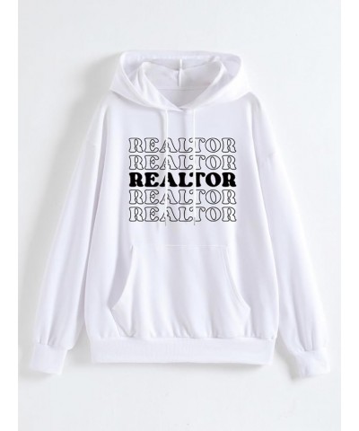 Hoodie for Women Realtor Drawstring Hooded Sweatshirt Fashion Fall Tops Funny Loose Fit Pullover with Pocket 1 $13.10 Hoodies...