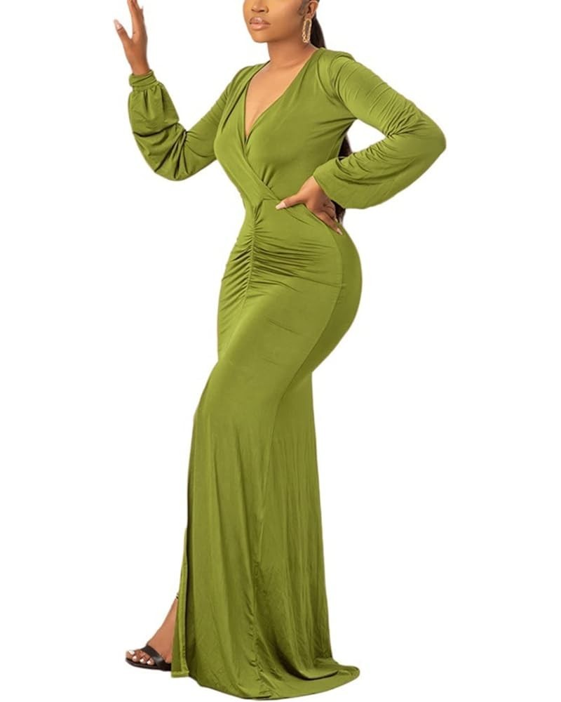 Fashion Maxi Dresses for Women Elegant Long Evening Dress for Formal Party Wedding Guest Green $12.50 Dresses