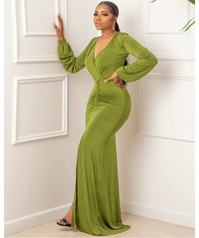 Fashion Maxi Dresses for Women Elegant Long Evening Dress for Formal Party Wedding Guest Green $12.50 Dresses