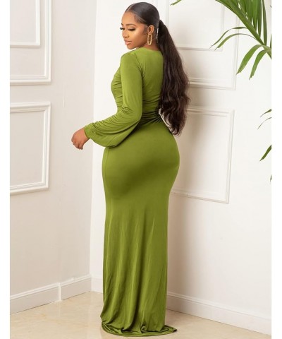 Fashion Maxi Dresses for Women Elegant Long Evening Dress for Formal Party Wedding Guest Green $12.50 Dresses