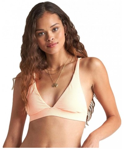 Women's Standard Under The Sun Hi Tri Bikini Top Neon Peach $22.53 Swimsuits