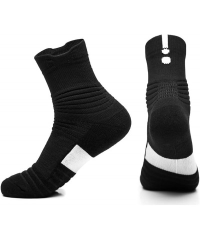 Elite Basketball Socks Calf High Cushion Thick Cycling Socks Athletic Crew Socks for Men Women Boys M 2 Pack Black $11.79 Act...