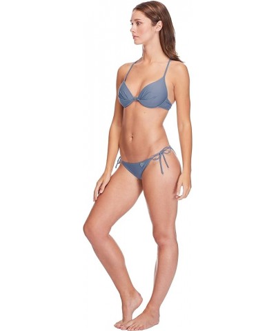 Women's Standard Smoothies Iris Solid Tie Side Bikini Bottom Swimsuit Smoothies Storm $12.40 Swimsuits