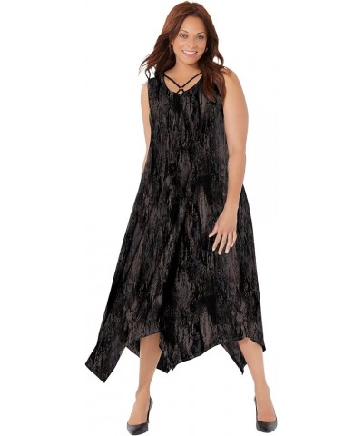 Women's Plus Size Anywear Reversible Criss-Cross V-Neck Maxi Dress Grey Animal $32.84 Dresses