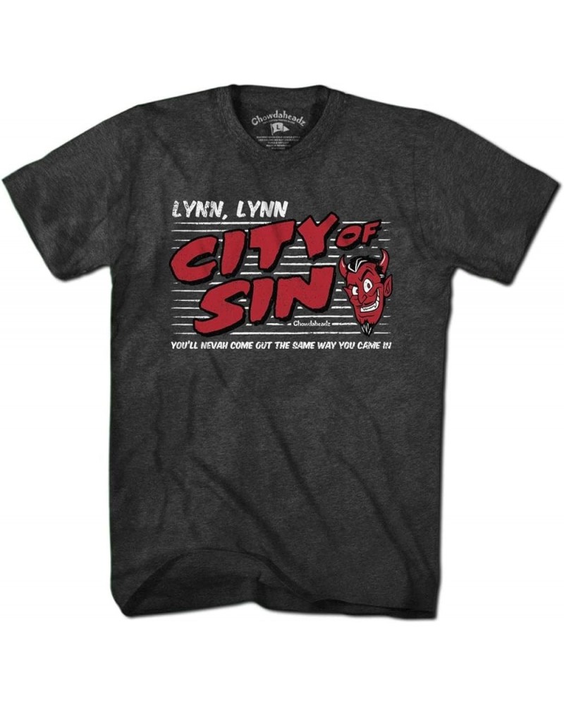 Lynn Lynn City of Sin T-Shirt Charcoal $20.39 T-Shirts