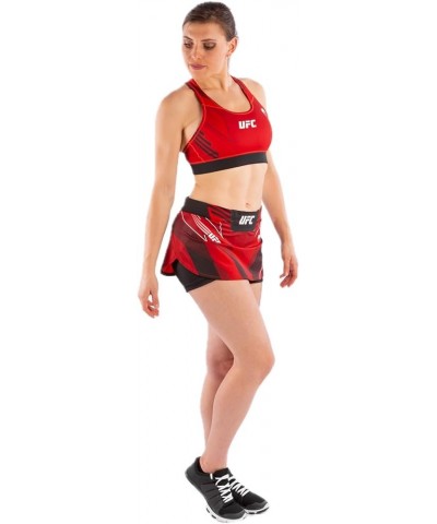 Women's UFC Authentic Fight Night Skort Red $39.40 Activewear