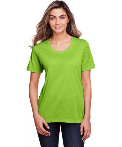 Ladies' Fusion ChromaSoft Performance T-Shirt Acid Green $9.86 Activewear