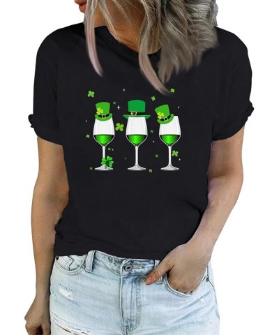 St Patrick's Day Shirts for Women Irish Shamrock Graphic Long Sleeve Tunic Tops Spring Crewneck Blouses Lucky Clover Tshirt S...