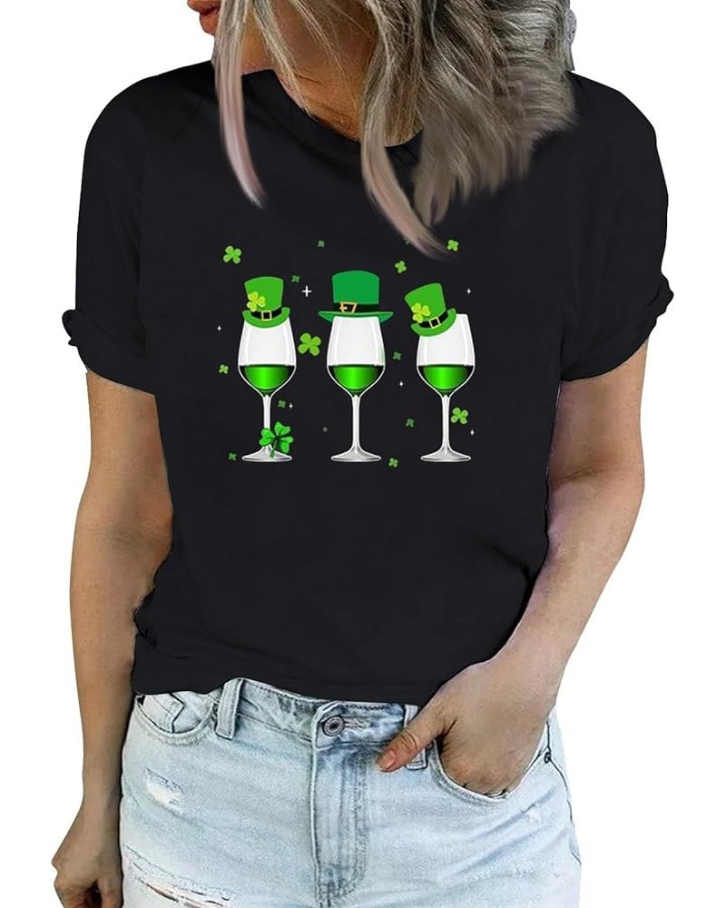 St Patrick's Day Shirts for Women Irish Shamrock Graphic Long Sleeve Tunic Tops Spring Crewneck Blouses Lucky Clover Tshirt S...