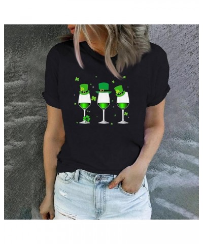 St Patrick's Day Shirts for Women Irish Shamrock Graphic Long Sleeve Tunic Tops Spring Crewneck Blouses Lucky Clover Tshirt S...