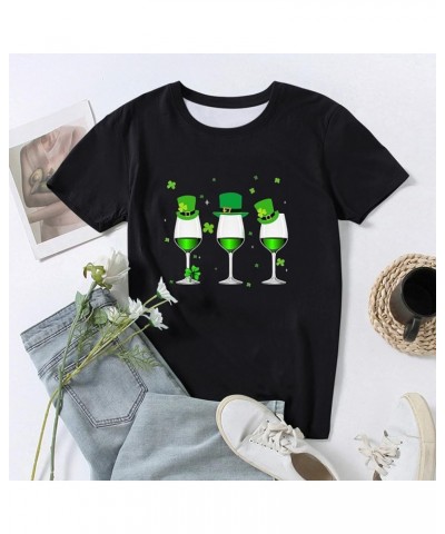 St Patrick's Day Shirts for Women Irish Shamrock Graphic Long Sleeve Tunic Tops Spring Crewneck Blouses Lucky Clover Tshirt S...