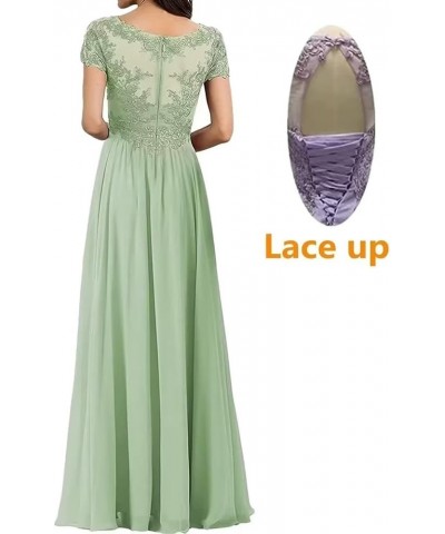 Lace Appliques Mother of The Bride Dresses with Sleeves Ruffles Long Formal Evening Gown for Women Plum $34.78 Dresses