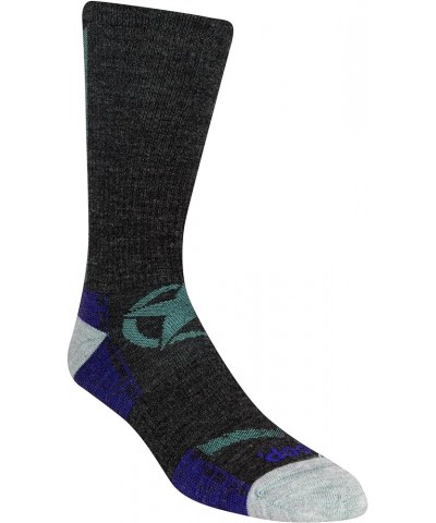 Women's Wool Blend Logo Crew Socks-1 Pair Pack-Moisture Wicking and Breathable Mesh Zones Crew Purple $7.11 Socks