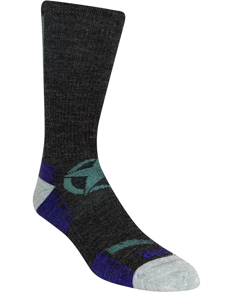 Women's Wool Blend Logo Crew Socks-1 Pair Pack-Moisture Wicking and Breathable Mesh Zones Crew Purple $7.11 Socks