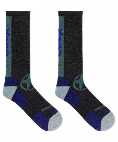 Women's Wool Blend Logo Crew Socks-1 Pair Pack-Moisture Wicking and Breathable Mesh Zones Crew Purple $7.11 Socks