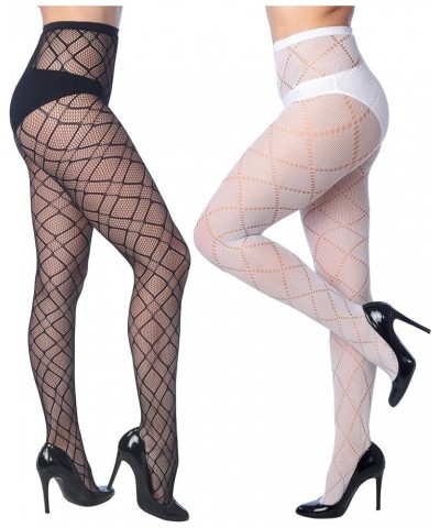 Fishnet Women's Lace Stockings Tights Sexy Pantyhose Regular & Plus Sizes (Pack of 6) Multi $10.40 Socks