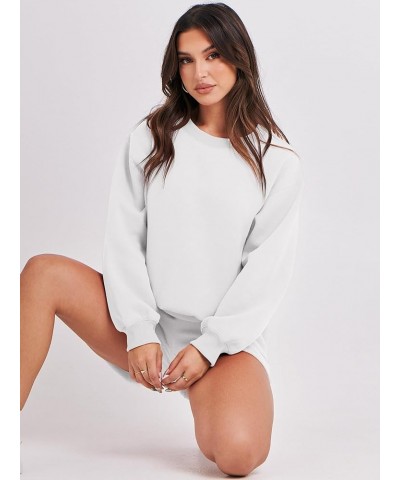 Women 2 Piece Outfits Sweatsuit Oversized Sweatshirt Shorts Lounge Fashion Casual Pajamas Tacksuit Matching Sets White $17.35...