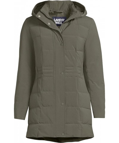 Women's Quilted Stretch Down Coat Forest Moss $80.99 Jackets