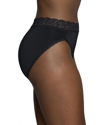 Women’s Flattering Lace Panties: Lightweight & Silky with Superior Stretch Hi Cut 3 Pack - Black $12.84 Lingerie