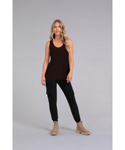 Womens Go to Tank Relax Style 21120R Coffee $37.62 Tanks