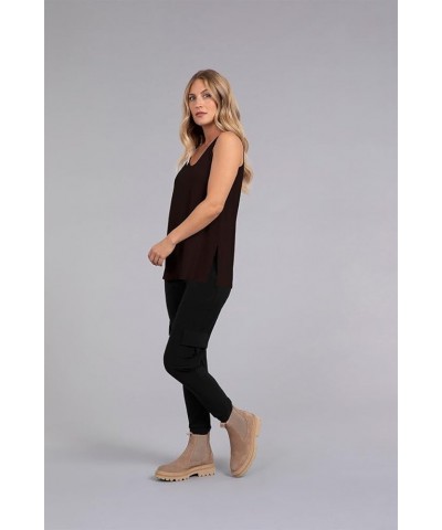 Womens Go to Tank Relax Style 21120R Coffee $37.62 Tanks