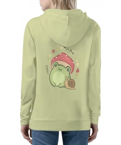 Zip Up Women's Hoodies & Sweatshirts Long Sleeve Casual Tops Jacket with Drawstring XS-5XL Mushroom Frog $22.61 Hoodies & Swe...