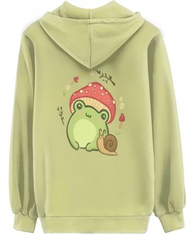 Zip Up Women's Hoodies & Sweatshirts Long Sleeve Casual Tops Jacket with Drawstring XS-5XL Mushroom Frog $22.61 Hoodies & Swe...