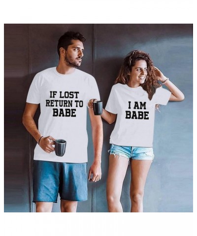 His and Hers Matching Shirts for Couples Casual Short Sleeve Love Printed Tee Shirts Looes Fit Matching T Shirts for Couples ...