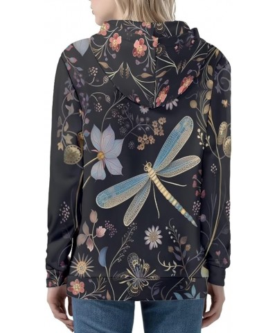 Zip Up Hoodie for Women Teen Girls Jacket Dragonfly $17.16 Hoodies & Sweatshirts