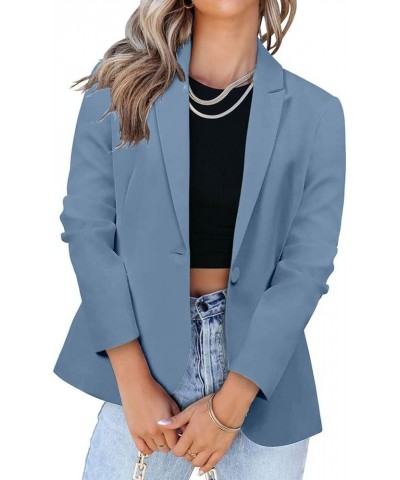 Blazers for Women Business Casual Suit Jackets Open Front Cardigan Blazer Jackets Office Workt Long Sleeve Outwear A03-light ...